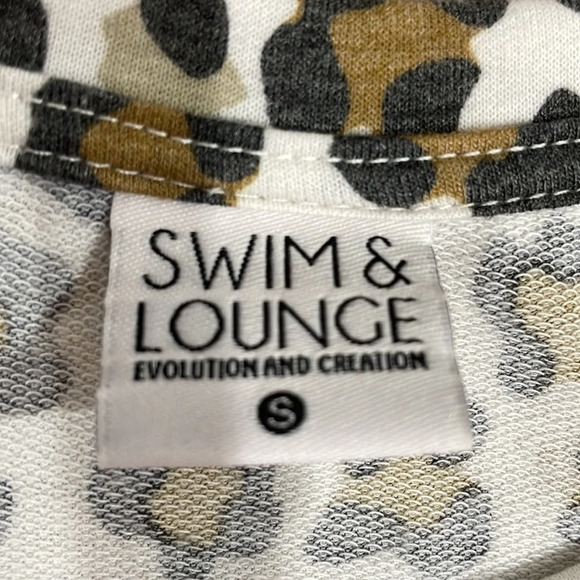 Evolution and Creation Swim & Lounge Short Sleeve Leopard Print Pocket Coverup S - Picture 14 of 16